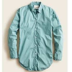 J.Crew Size 18 Relaxed-fit garment-dyed lightweight cotton poplin shirt